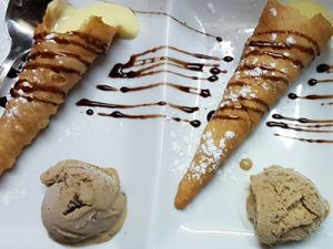 canutillos con helado restaurante burlada arantza